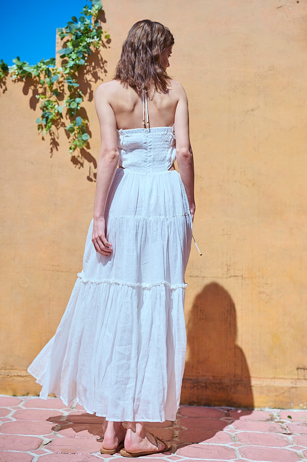 Elizabeth Long Dress <br>-WHT-