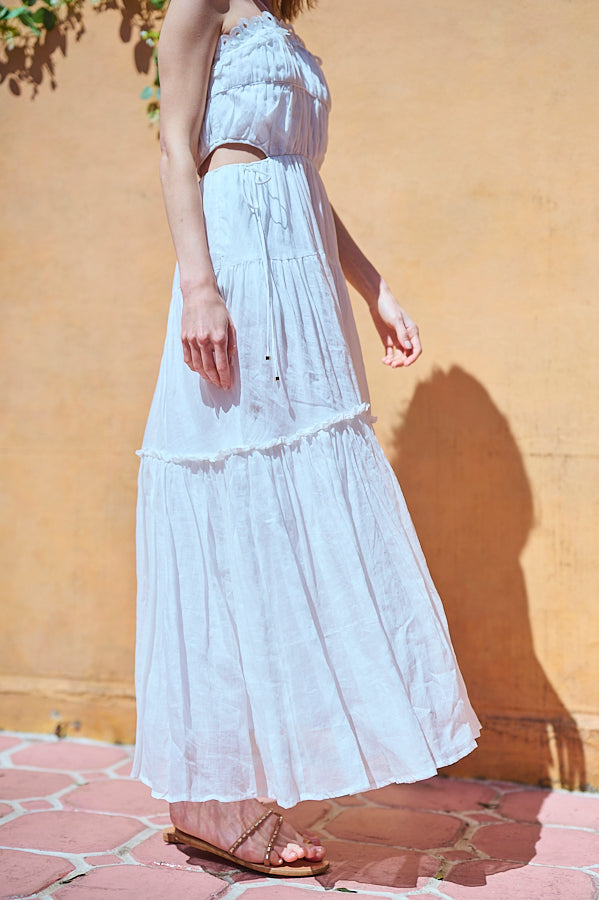 Elizabeth Long Dress <br>-WHT-