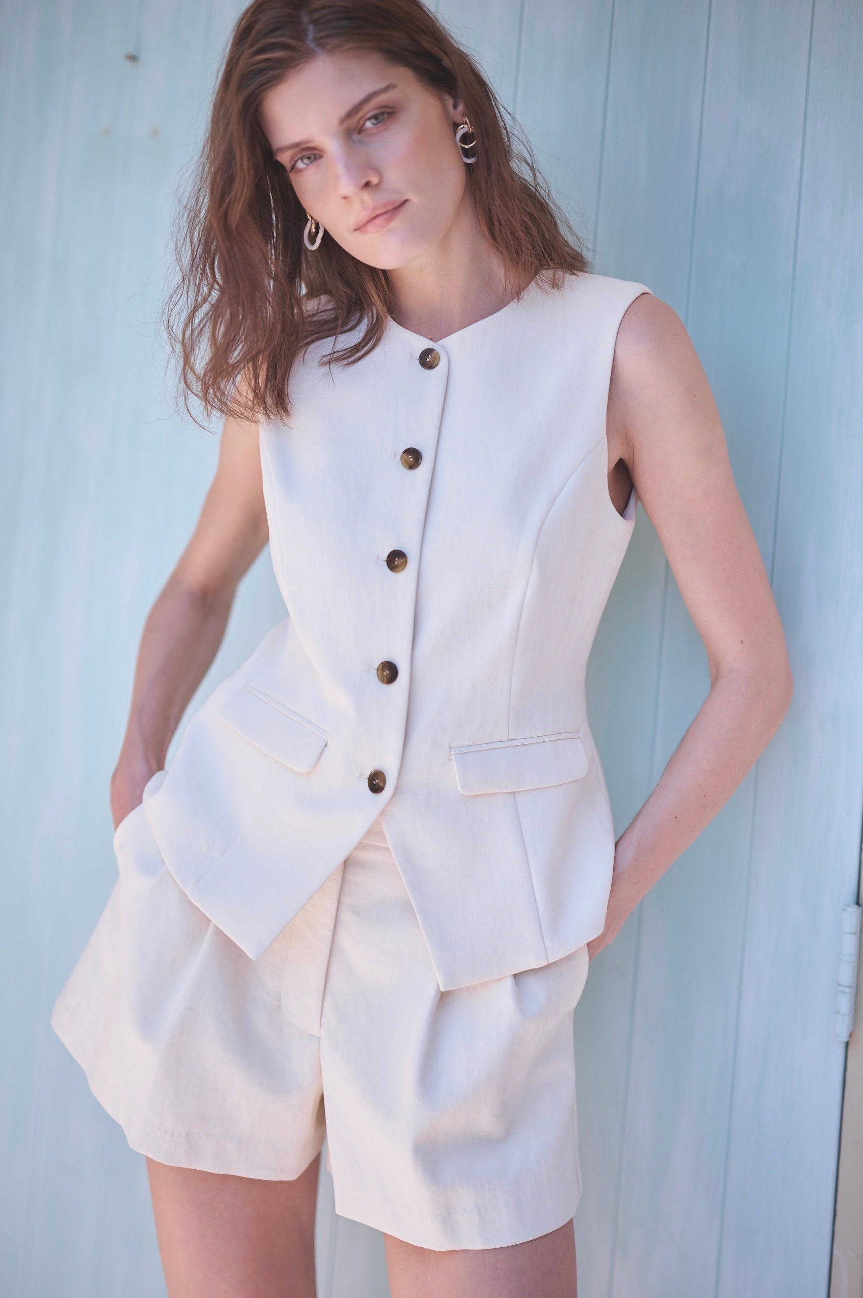 Miranda Vest <br>-Ivory-