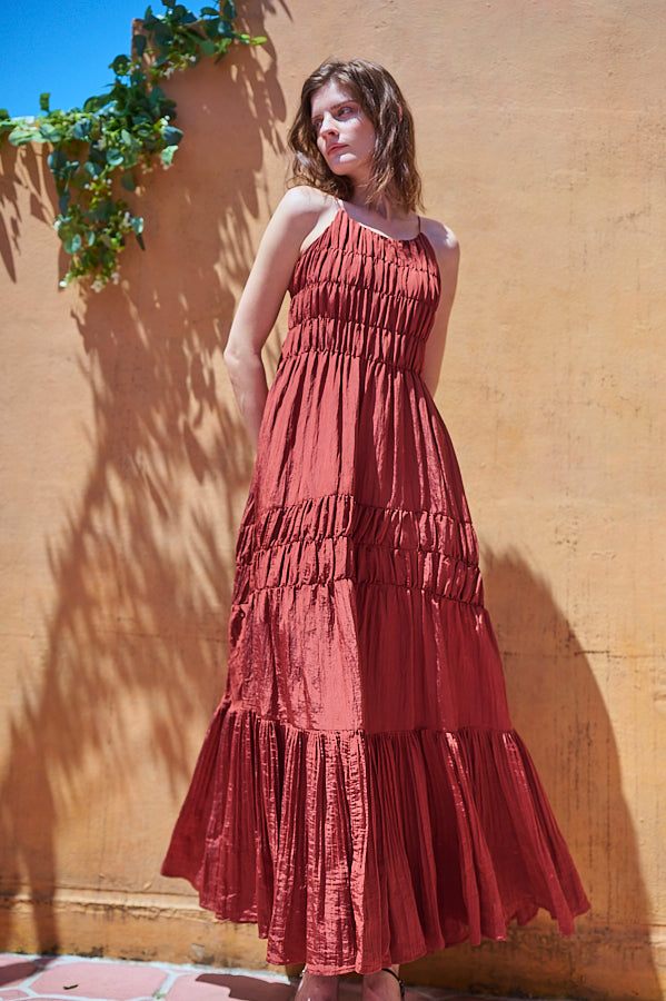 Haute Summer Dress <br> -Brick.RED-