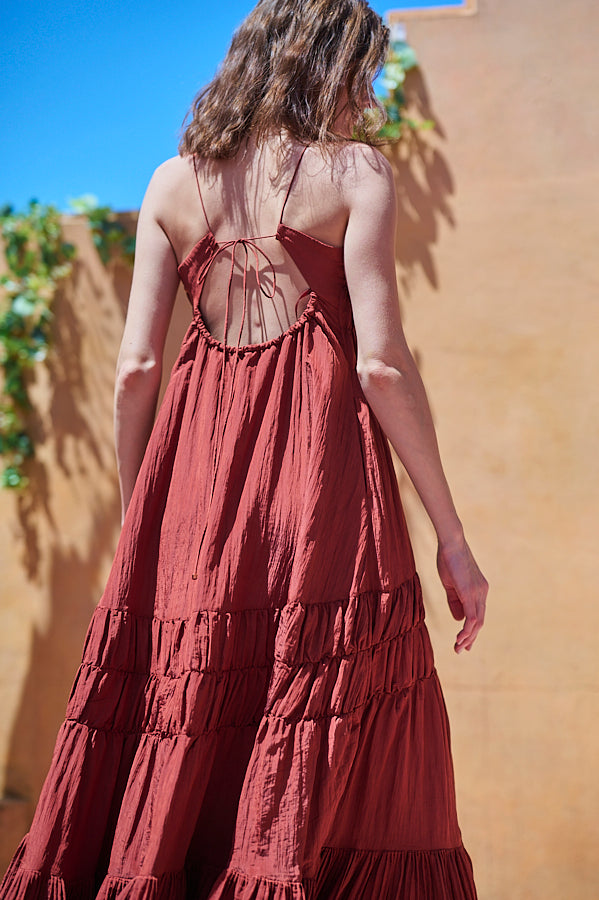 Haute Summer Dress <br> -Brick.RED-