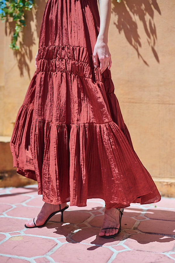 Haute Summer Dress <br> -Brick.RED-