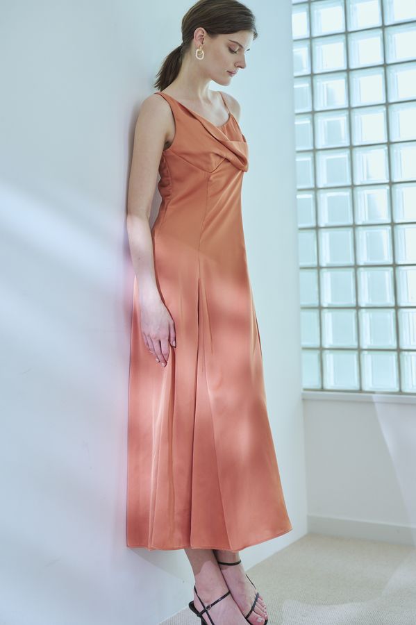 Gloria Dress <br> -Orange-