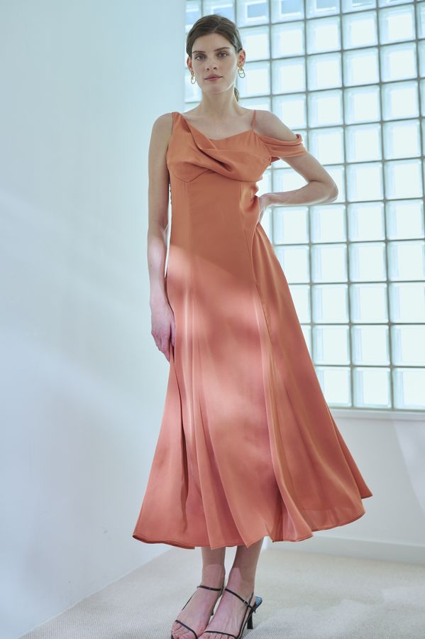 Gloria Dress <br> -Orange-