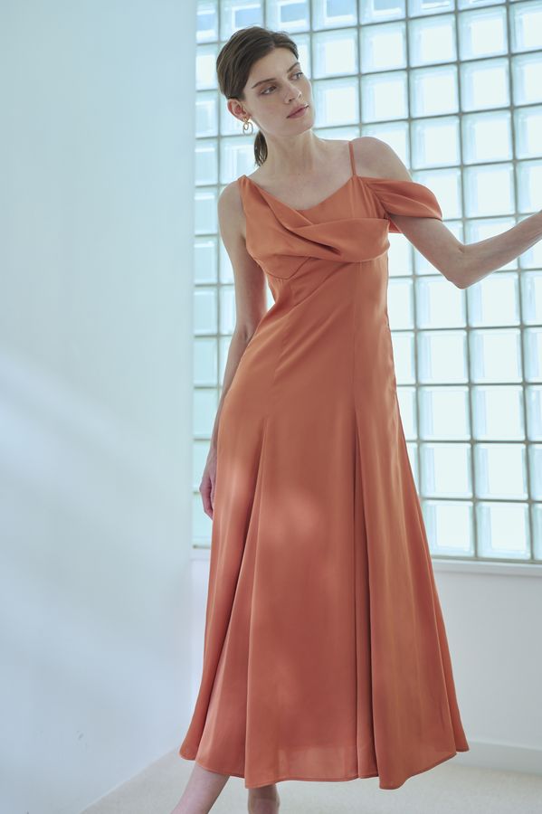 Gloria Dress <br> -Orange-