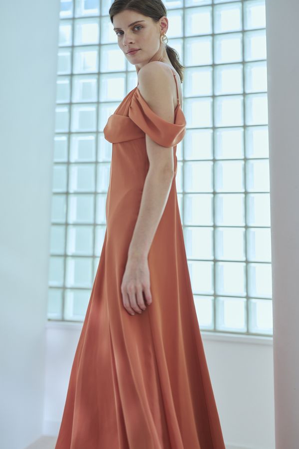 Gloria Dress <br> -Orange-