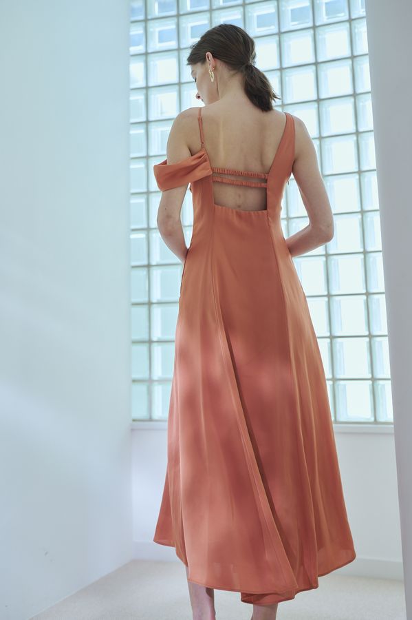 Gloria Dress <br> -Orange-