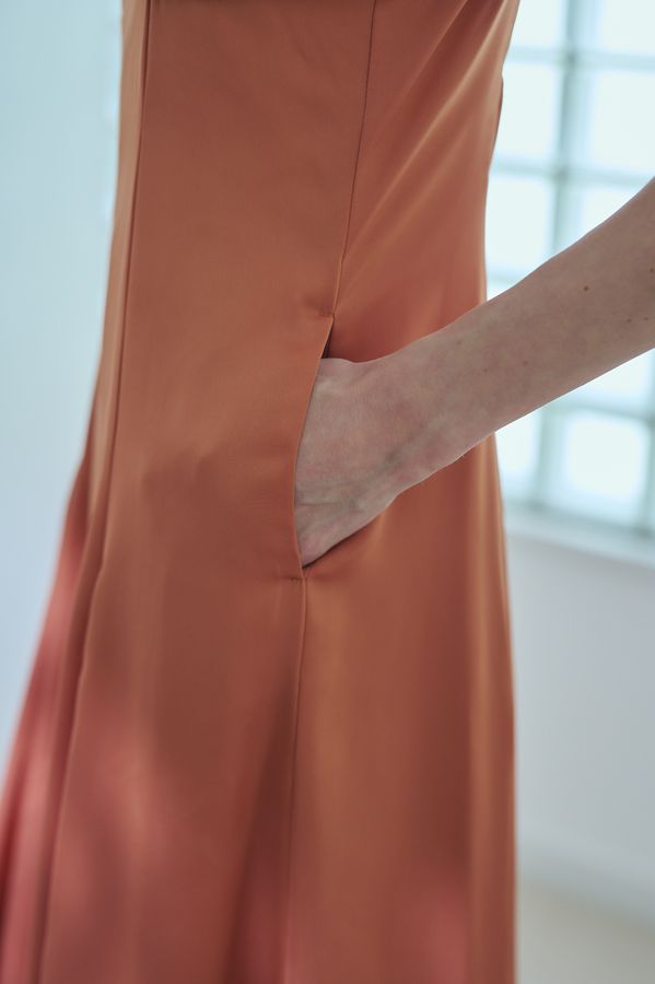 Gloria Dress <br> -Orange-