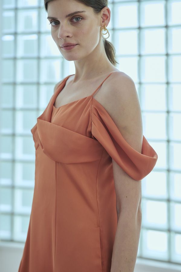 Gloria Dress <br> -Orange-