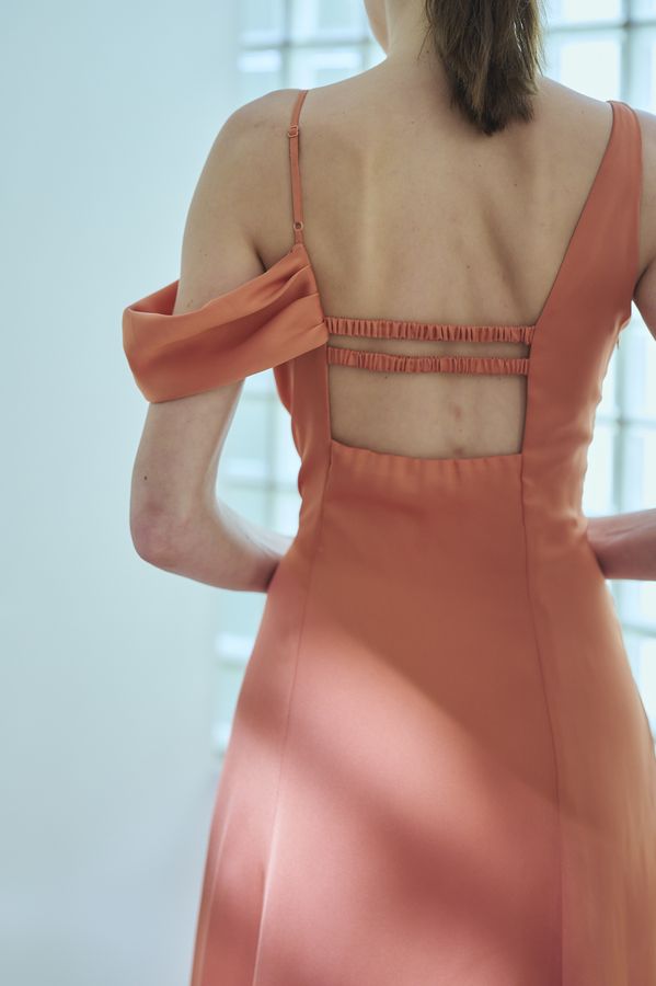 Gloria Dress <br> -Orange-
