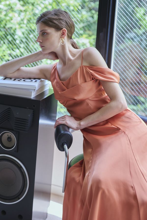 Gloria Dress <br> -Orange-