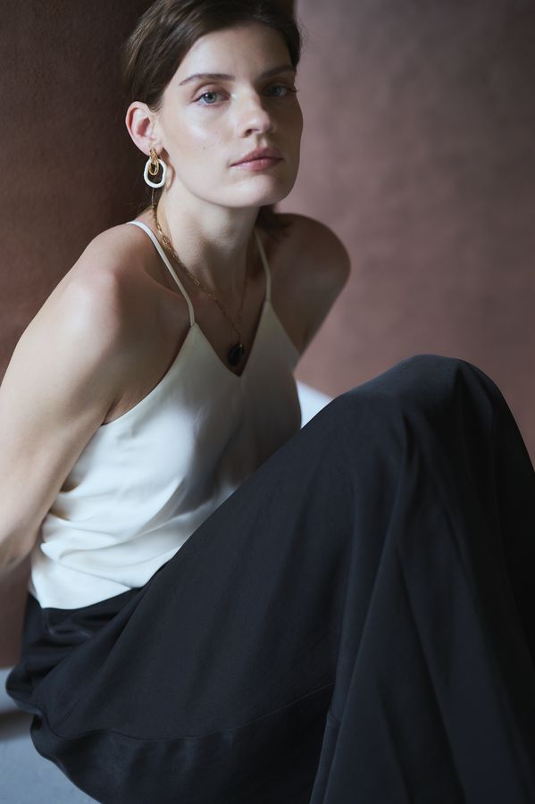 Clara Two-Tone Dress <br>-Black-