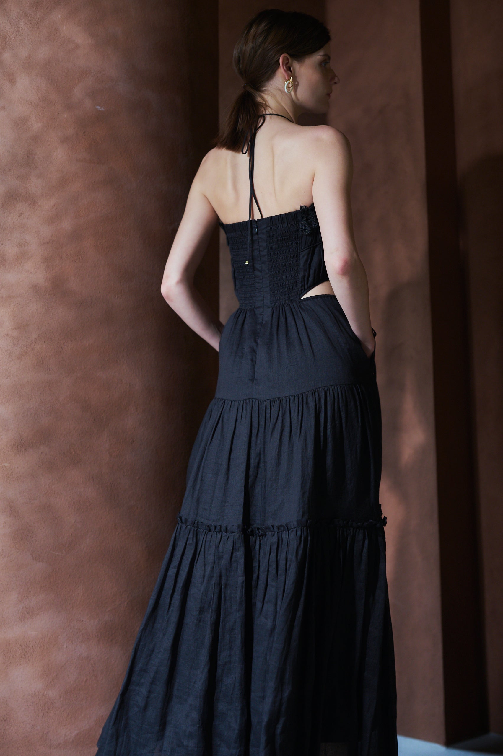 Elizabeth Long Dress <br>-BLK-