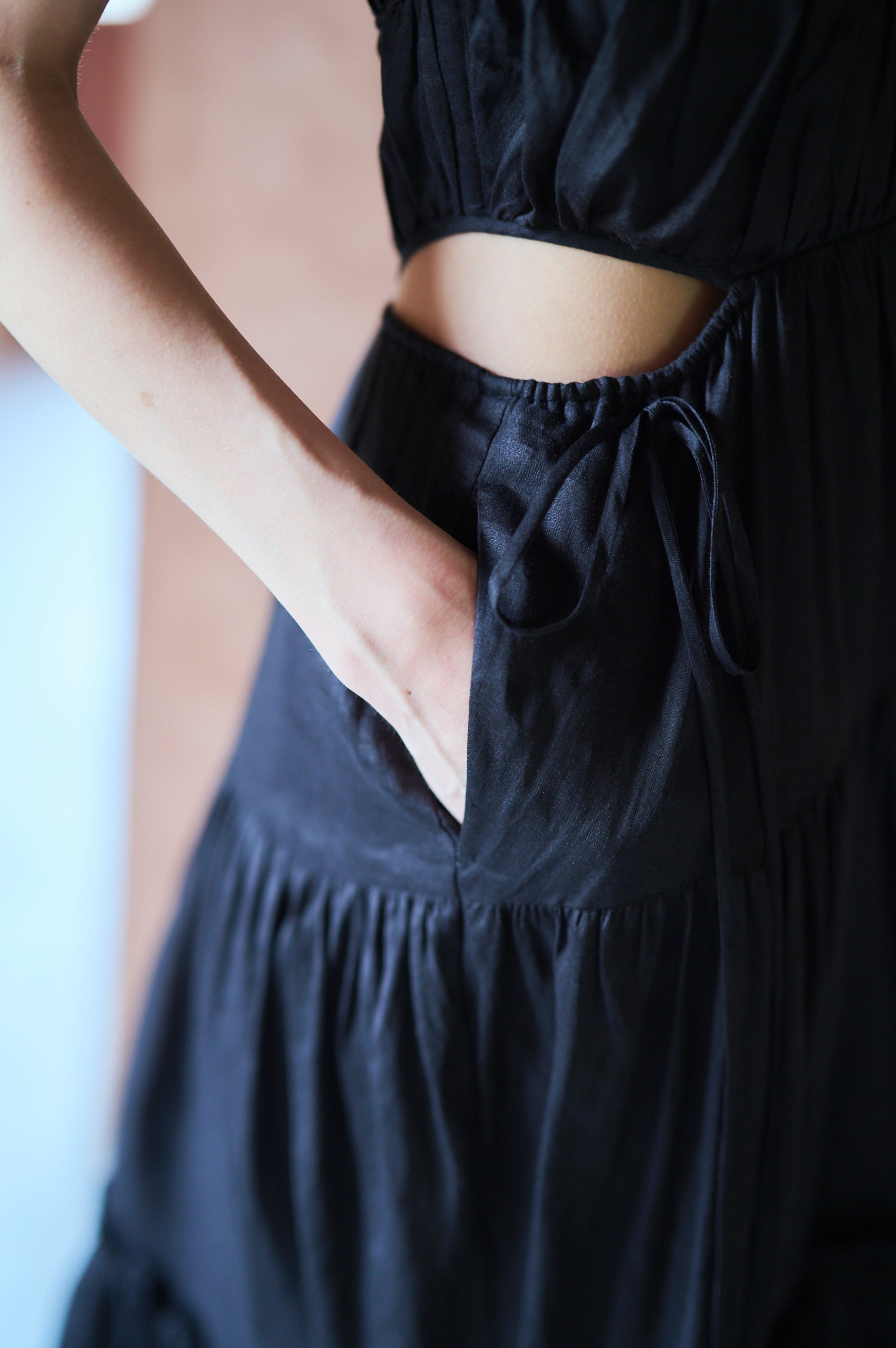 Elizabeth Long Dress <br>-BLK-
