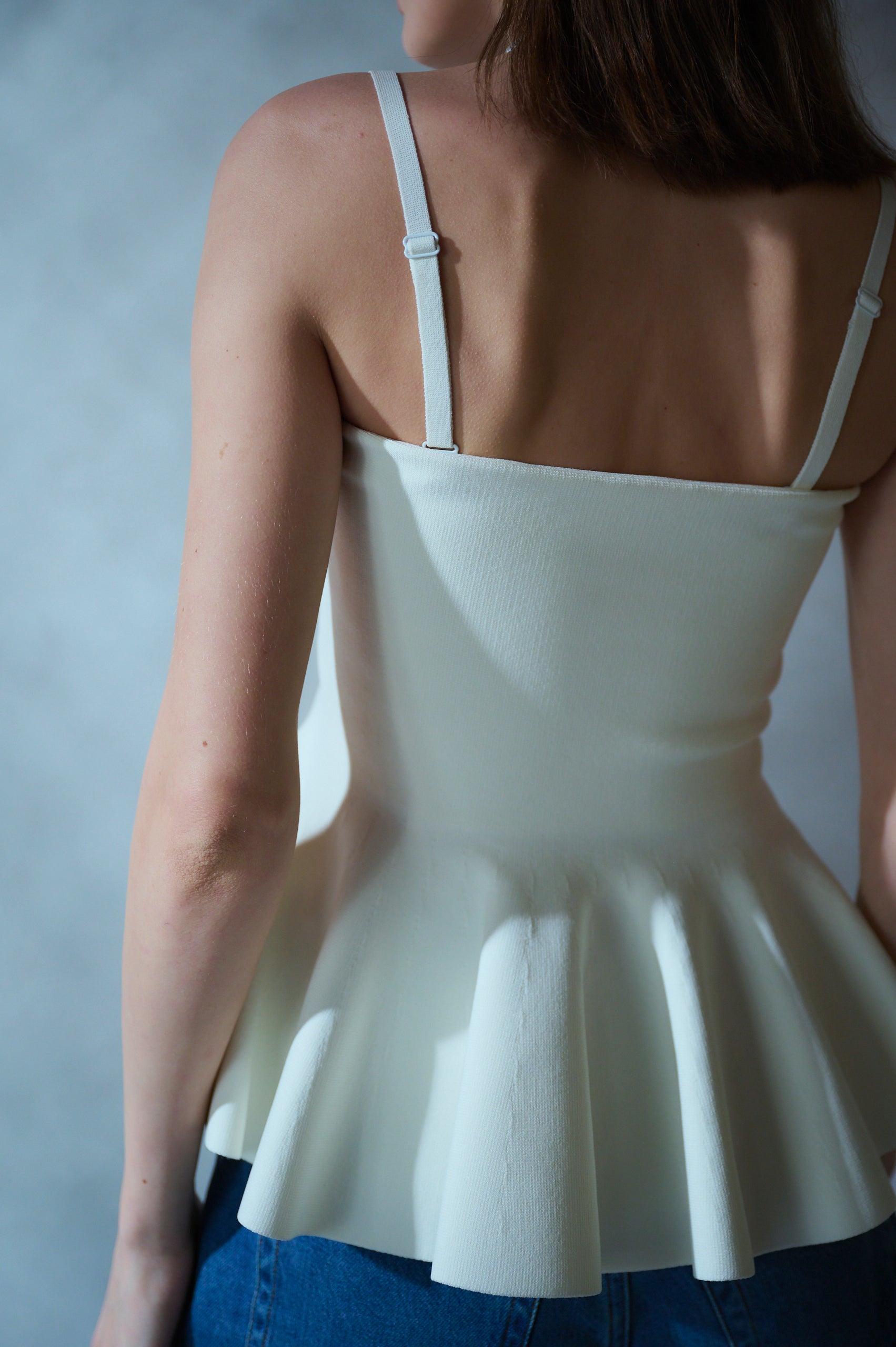 Raisa Knit Top <br>-White-