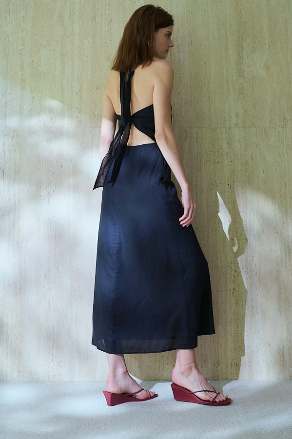 Agrigento Dress <br>-Black-