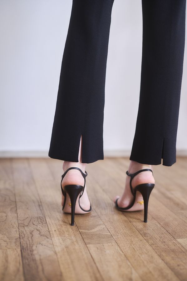 【Michiko Yamawaki×Estella.K】Off-Shoulder Knit Set <br>-Black-  S/M 2size