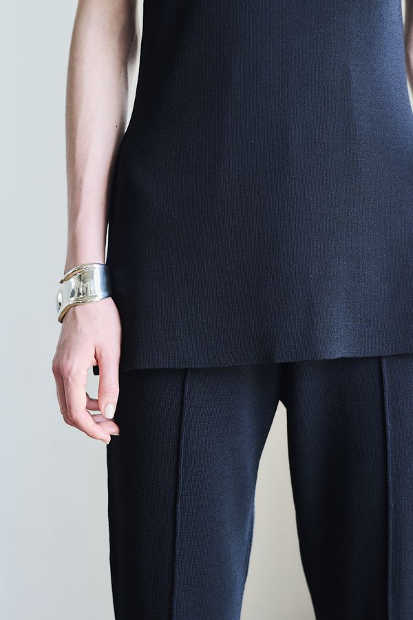 【Michiko Yamawaki×Estella.K】Off-Shoulder Knit Set <br>-Black-  S/M 2size