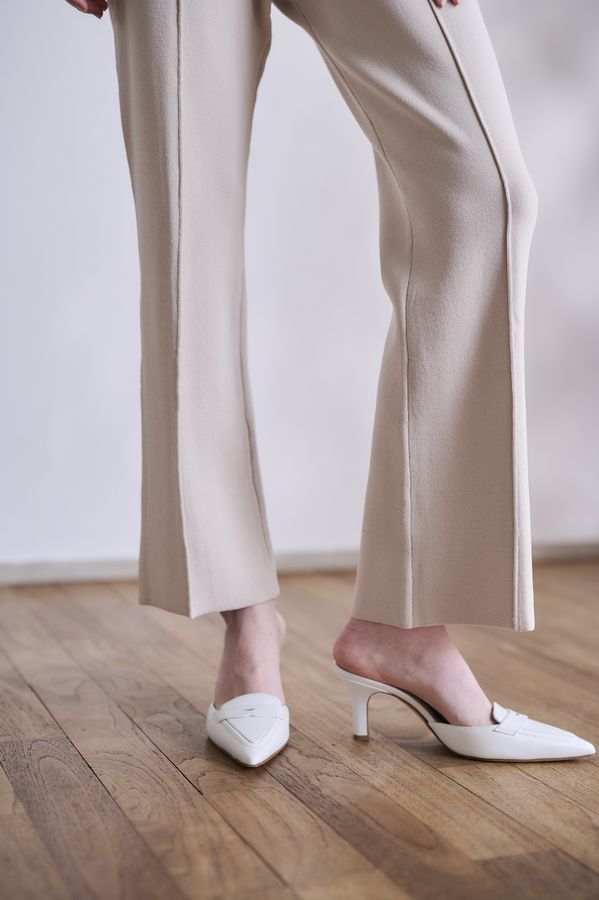 【Michiko Yamawaki×Estella.K】Off-Shoulder Knit Set <br>-Greige-  S/M 2size