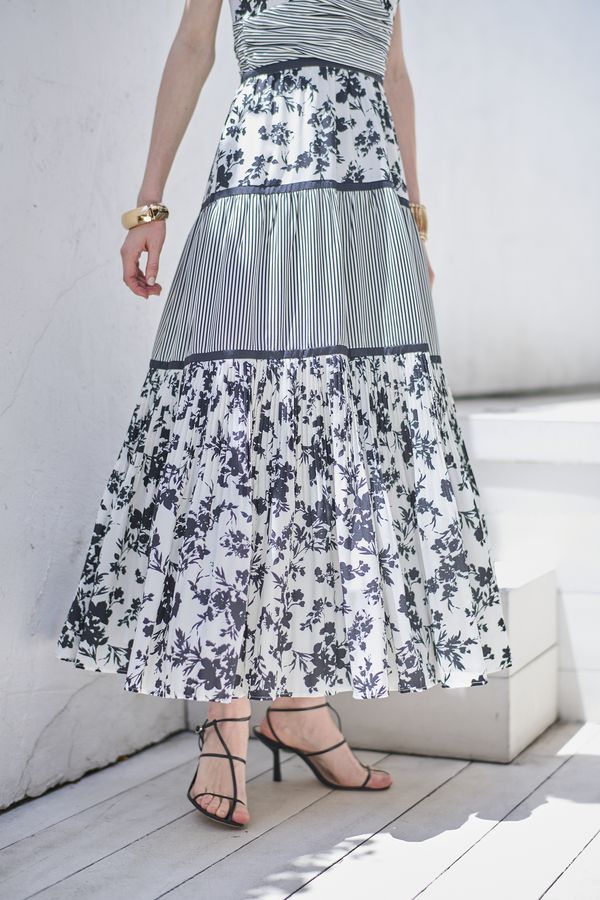 Rosetta Floral Dress <br> -Black-