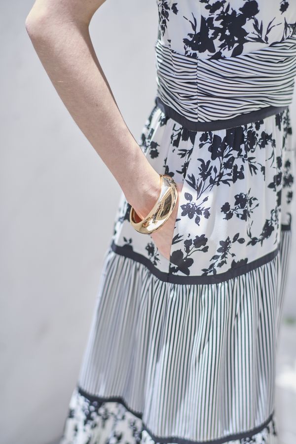 Rosetta Floral Dress <br> -Black-