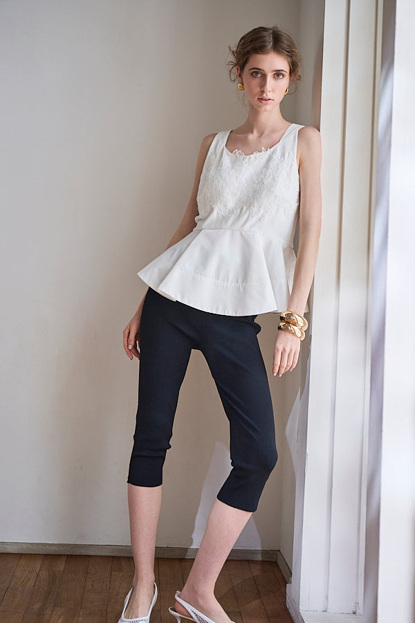 Bianca Lace Top <br> -White-