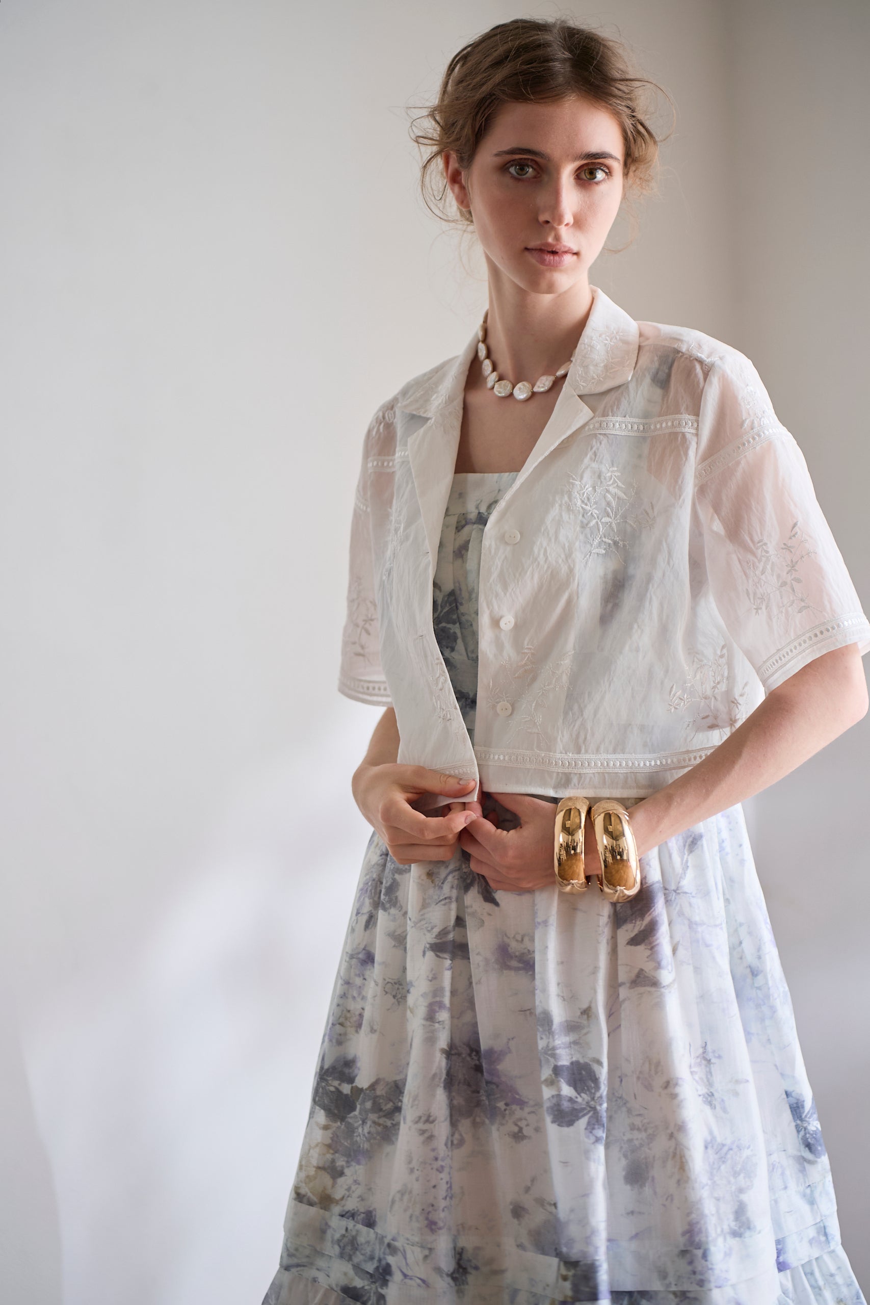 Dolce Vita Lace Shirt<br> -White-