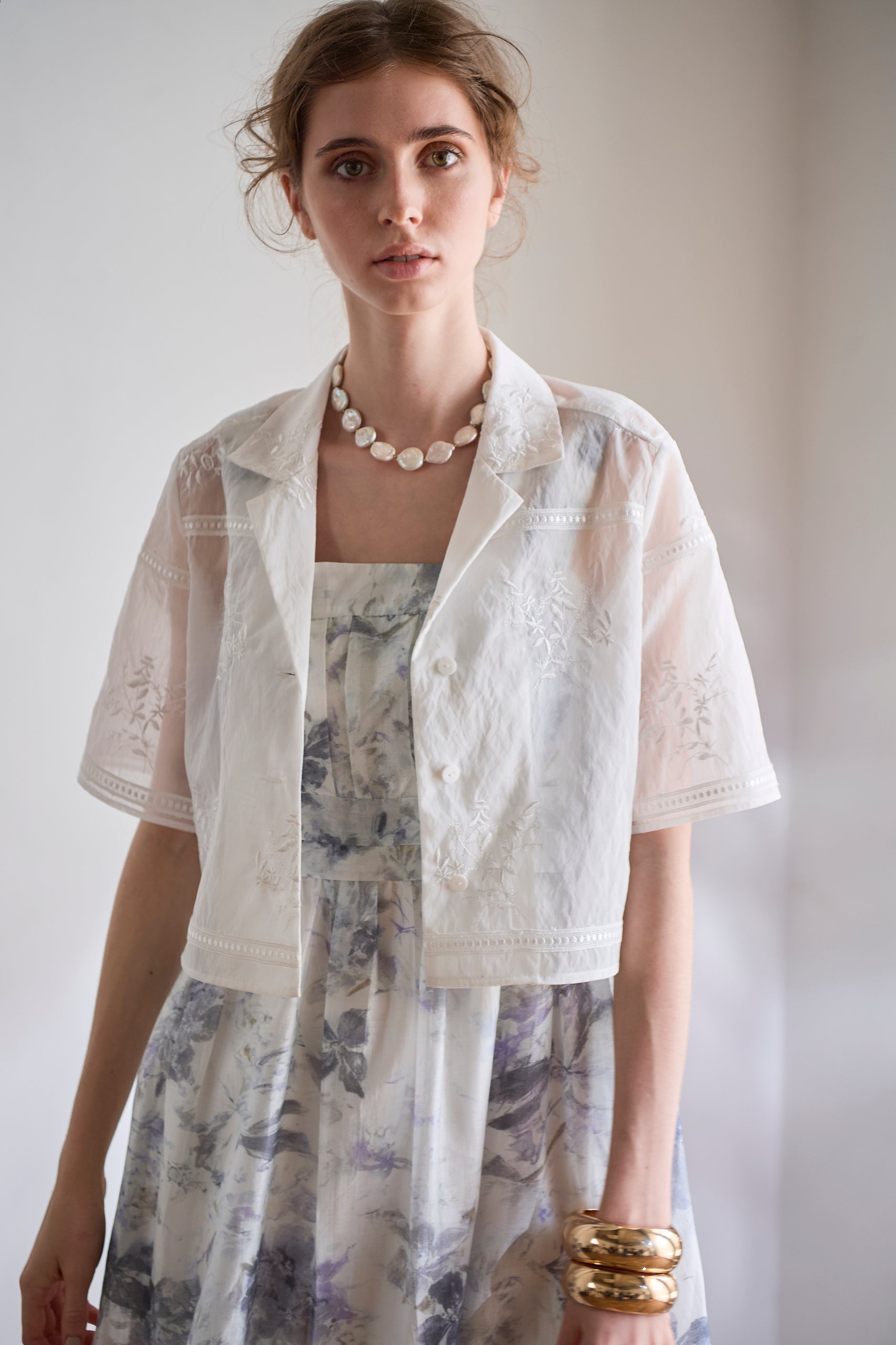 Dolce Vita Lace Shirt<br> -White-
