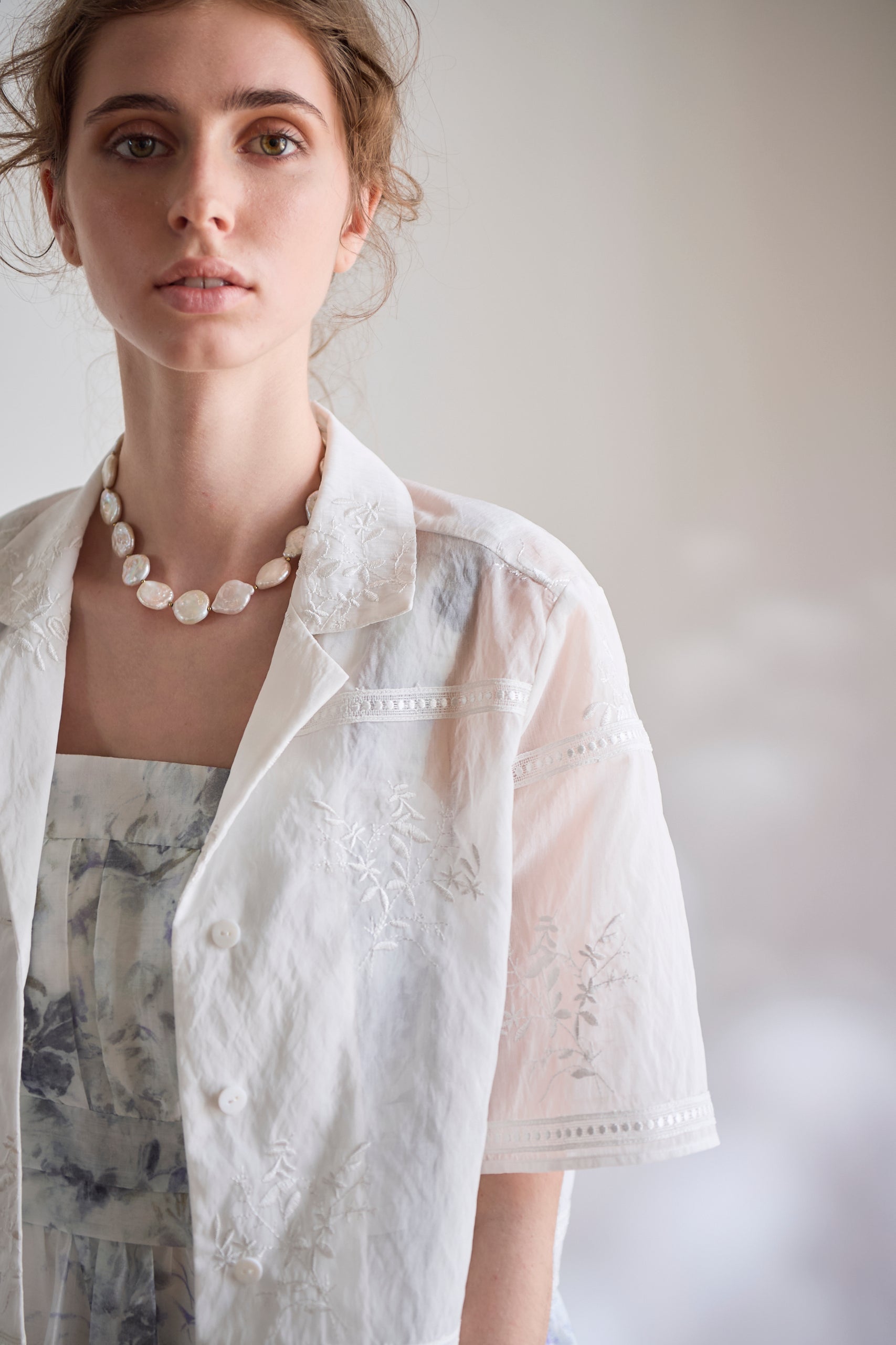 Dolce Vita Lace Shirt<br> -White-