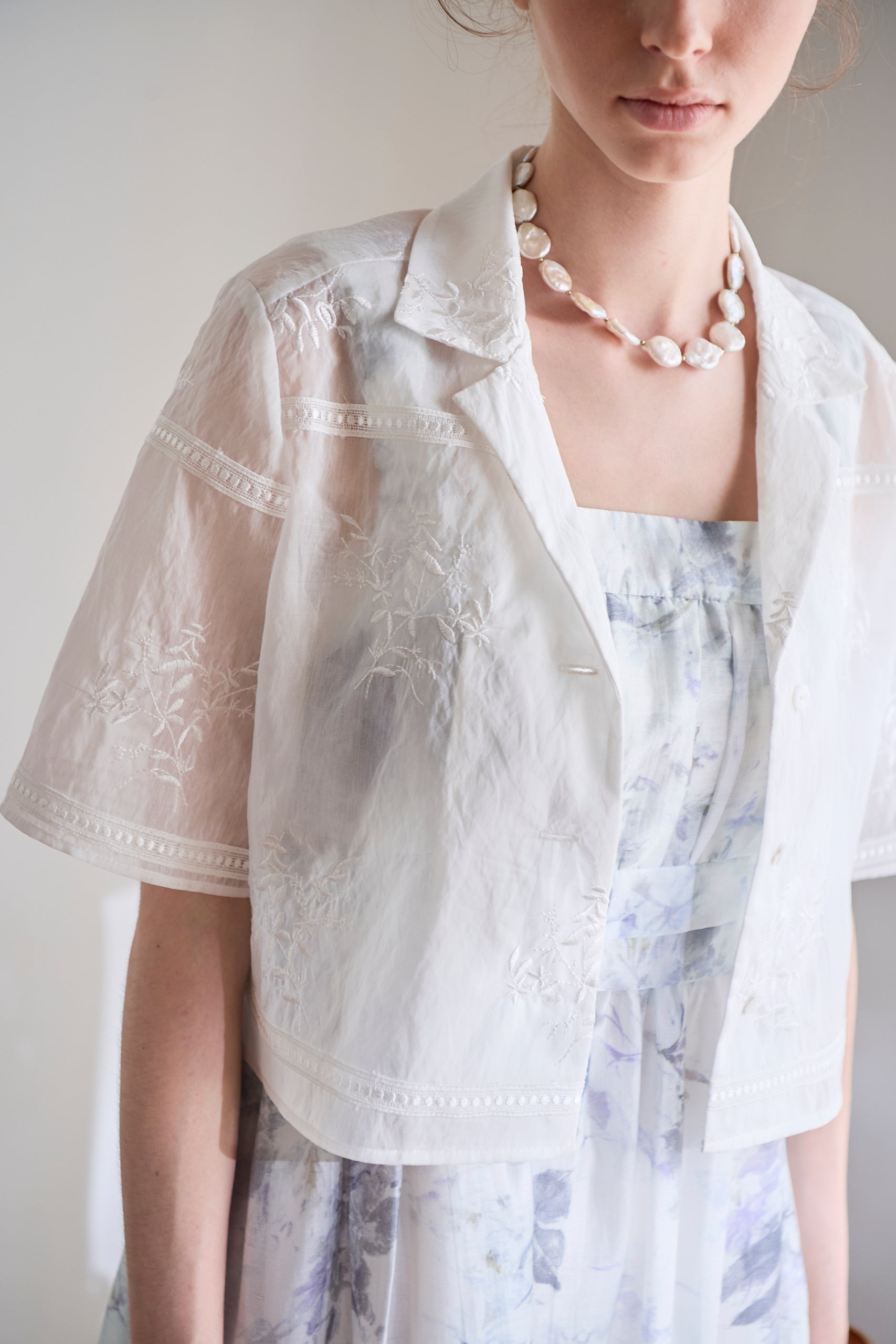 Dolce Vita Lace Shirt<br> -White-