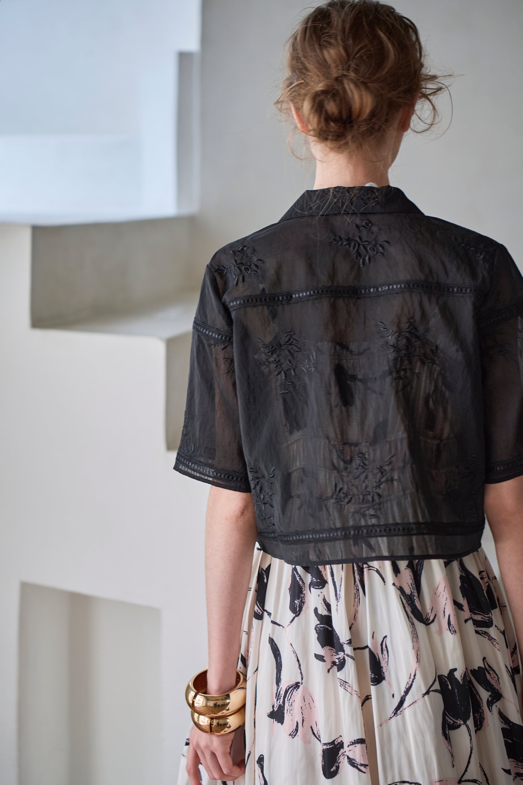 Dolce Vita Lace Shirt<br> -Black-