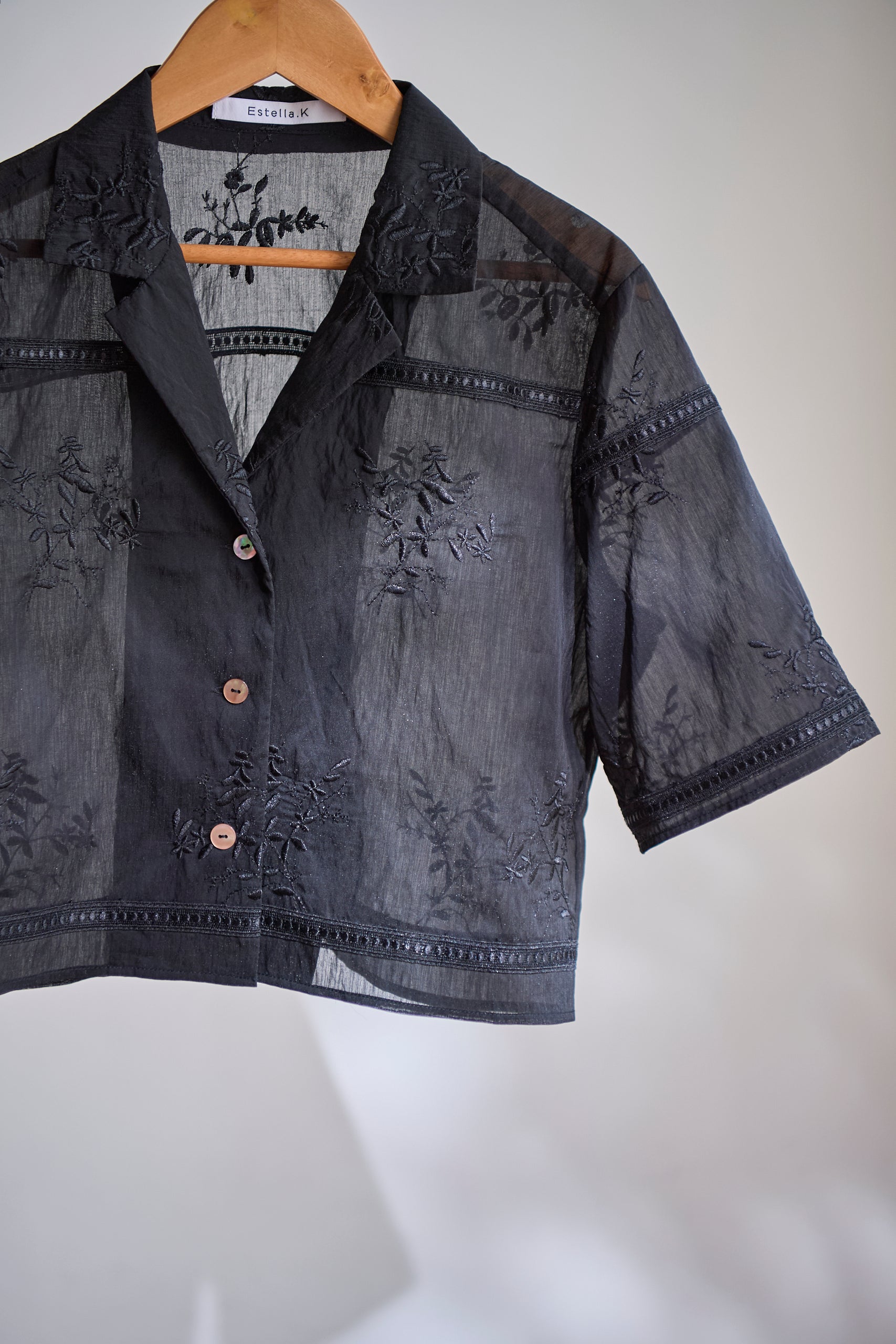 Dolce Vita Lace Shirt<br> -Black-