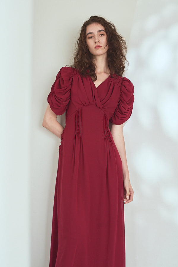 Vina Dress<br> - Red-