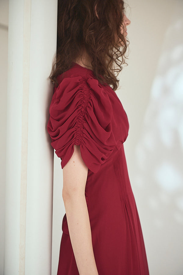 Vina Dress<br> - Red-
