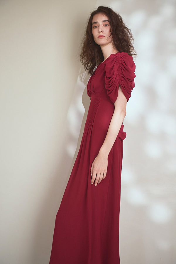 Vina Dress<br> - Red-