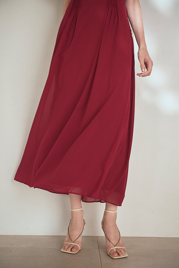 Vina Dress<br> - Red-