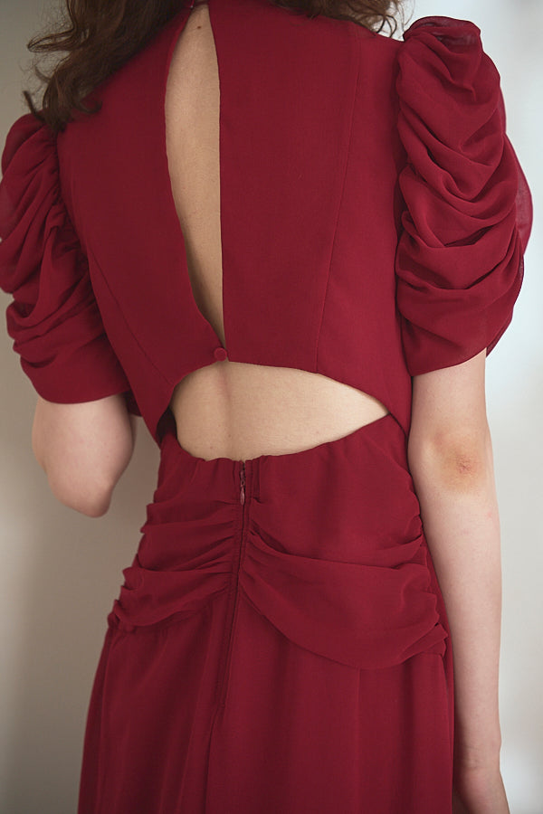 Vina Dress<br> - Red-