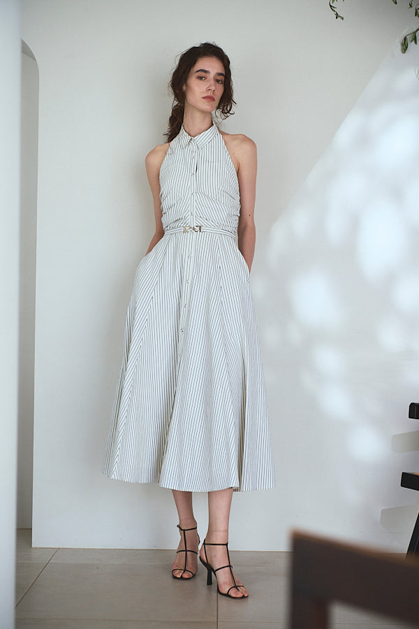 Delina Belted Dress<br> -Black.st-