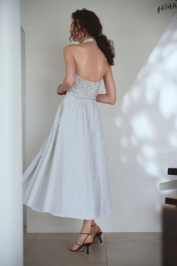 Delina Belted Dress<br> -Black.st-