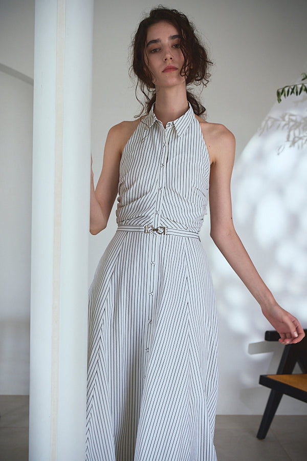 Delina Belted Dress<br> -Black.st-