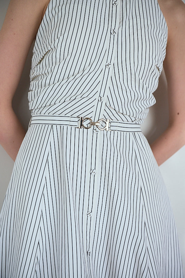 Delina Belted Dress<br> -Black.st-