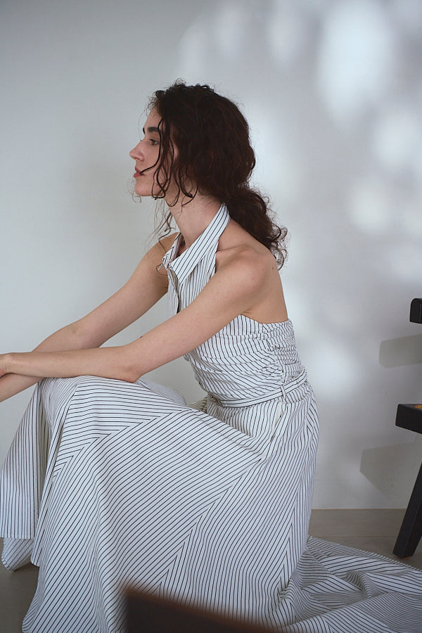 Delina Belted Dress<br> -Black.st-