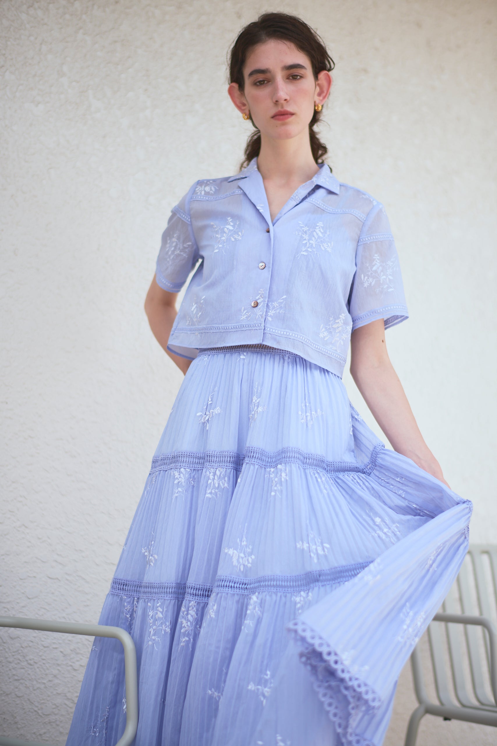 Dolce Vita Lace Shirt<br> -Lavender-