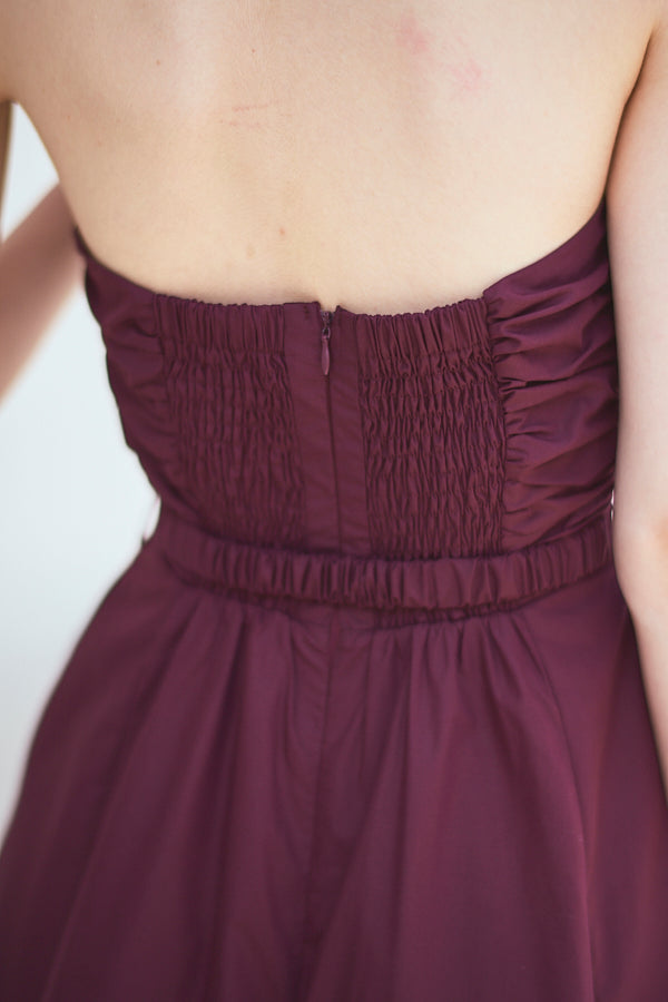 Delina Belted Dress<br> -Grape-