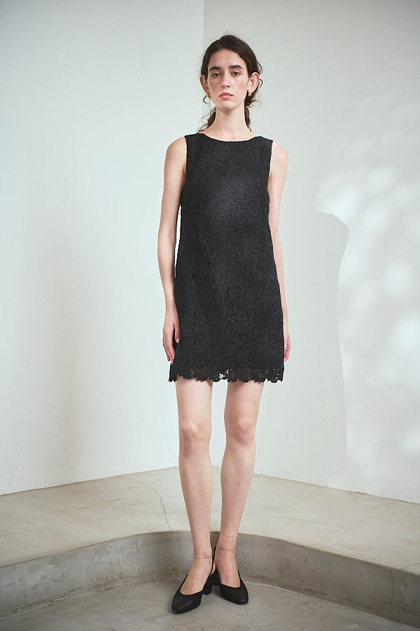 Alice Mini Lace Dress   <br> -BLK-