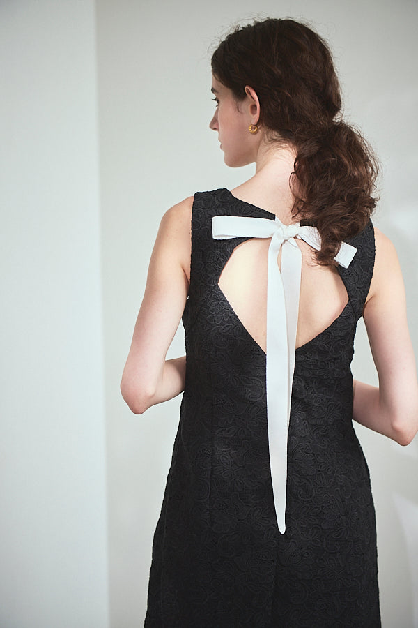 Alice Mini Lace Dress   <br> -BLK-