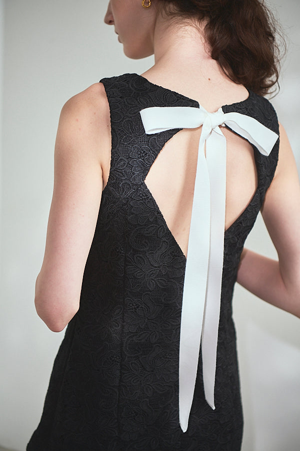 Alice Mini Lace Dress   <br> -BLK-