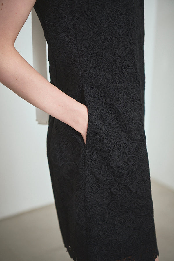 Alice Mini Lace Dress   <br> -BLK-