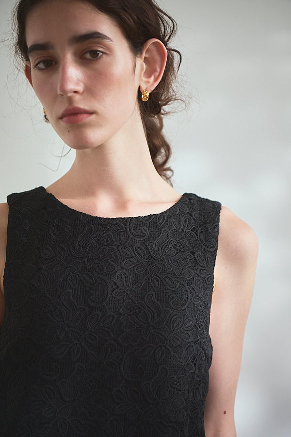 Alice Mini Lace Dress   <br> -BLK-