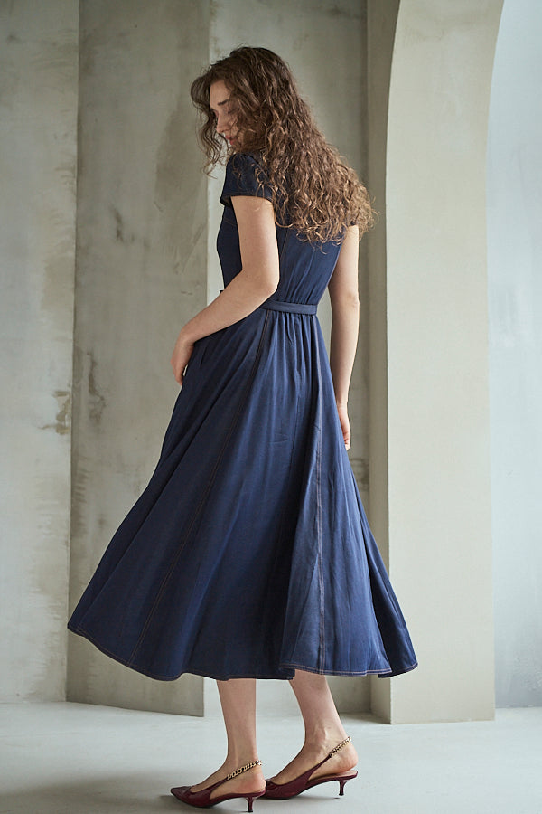 Hazel Denim Dress<br>-Indigo-